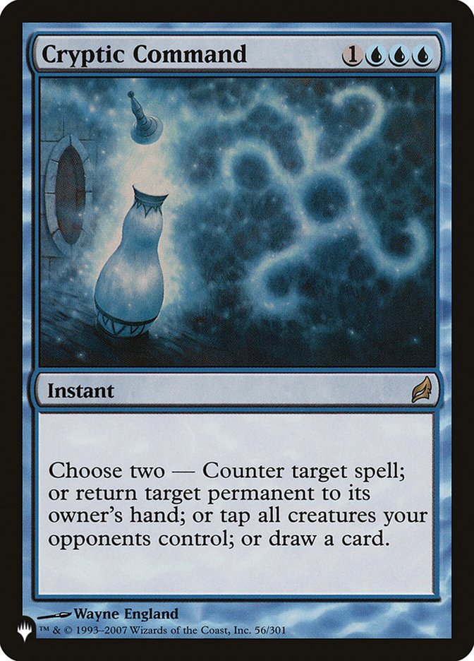 Cryptic Command [The List] | Jomio and Rueliete's Cards and Comics
