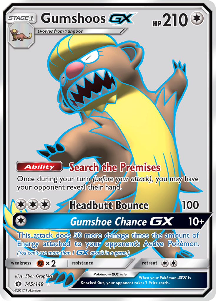 Gumshoos GX (145/149) [Sun & Moon: Base Set] | Jomio and Rueliete's Cards and Comics