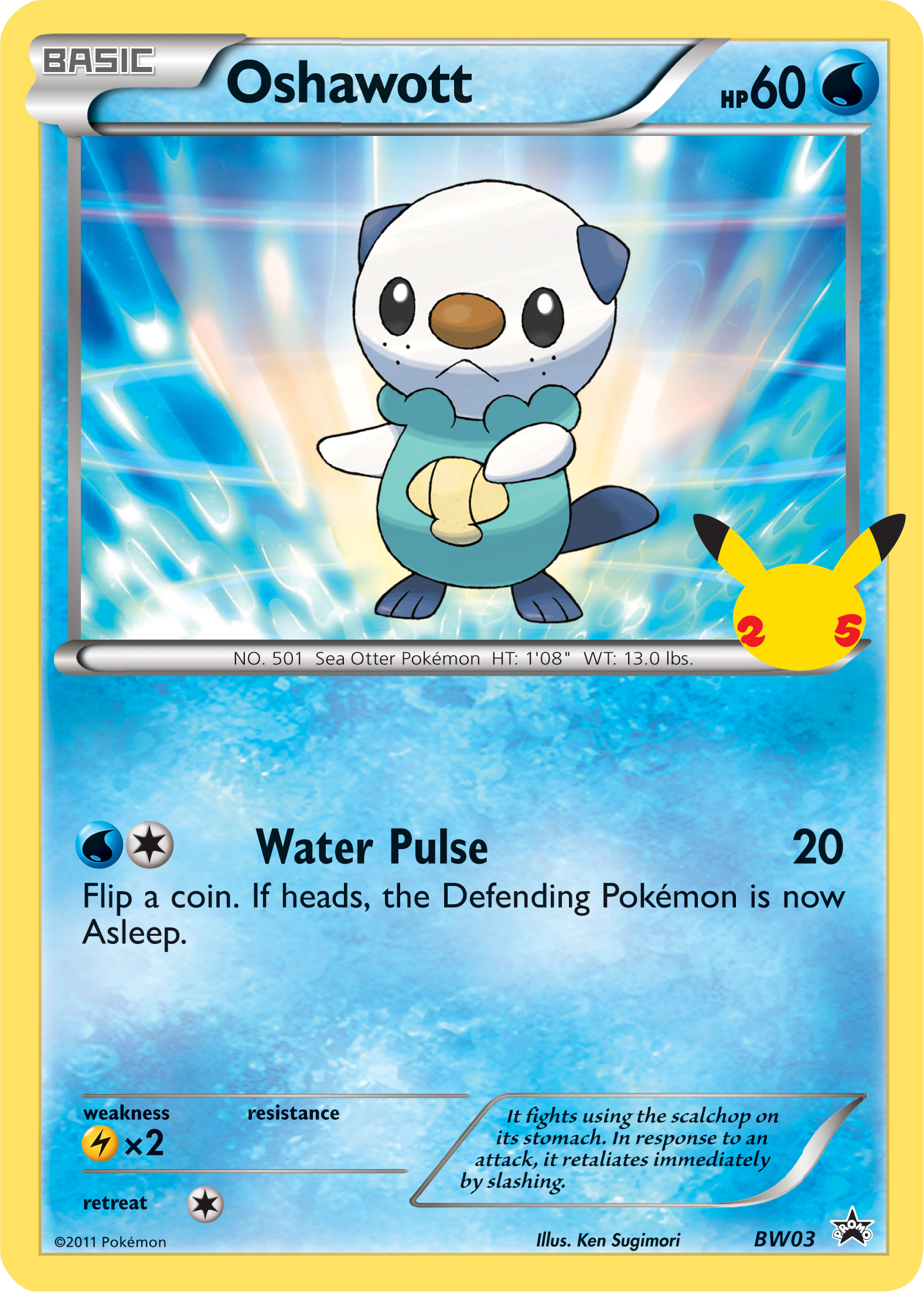Oshawott (BW03) (Jumbo Card) [First Partner Pack] | Jomio and Rueliete's Cards and Comics