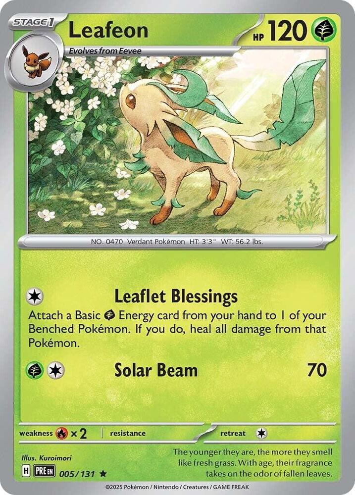 Leafeon (005/131) [Scarlet & Violet: Prismatic Evolutions] | Jomio and Rueliete's Cards and Comics