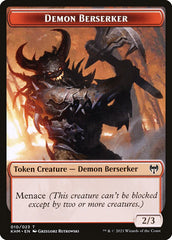 Treasure // Demon Berserker Double-Sided Token [Kaldheim Tokens] | Jomio and Rueliete's Cards and Comics