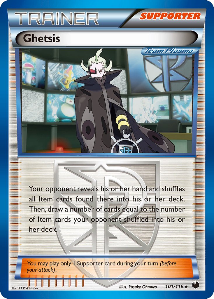 Ghetsis (101/116) (Theme Deck Exclusive) [Black & White: Plasma Freeze] | Jomio and Rueliete's Cards and Comics