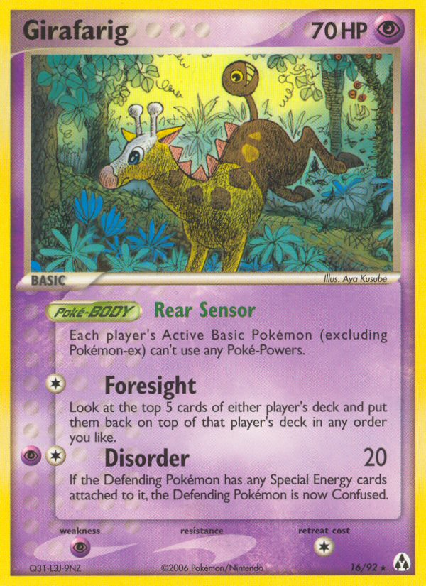 Girafarig (16/92) [EX: Legend Maker] | Jomio and Rueliete's Cards and Comics