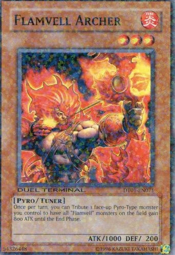Flamvell Archer [DT01-EN071] Common | Jomio and Rueliete's Cards and Comics