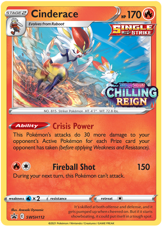 Cinderace (SWSH112) [Sword & Shield: Black Star Promos] | Jomio and Rueliete's Cards and Comics