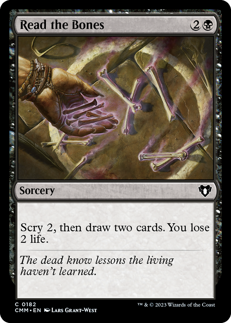 Read the Bones [Commander Masters] | Jomio and Rueliete's Cards and Comics