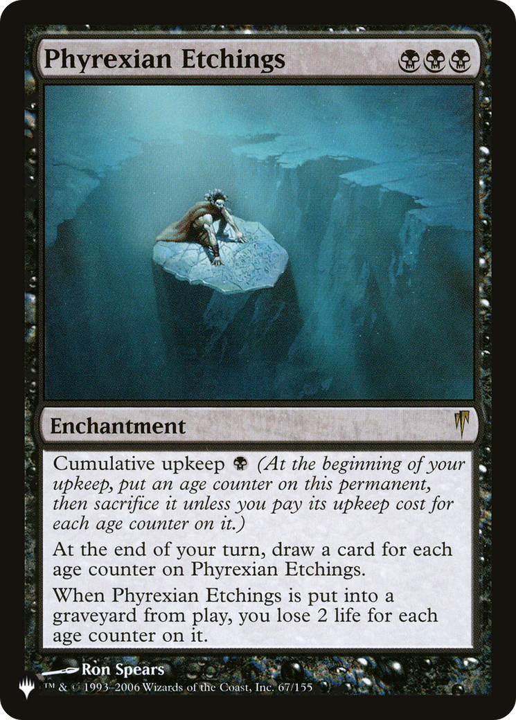 Phyrexian Etchings [The List] | Jomio and Rueliete's Cards and Comics