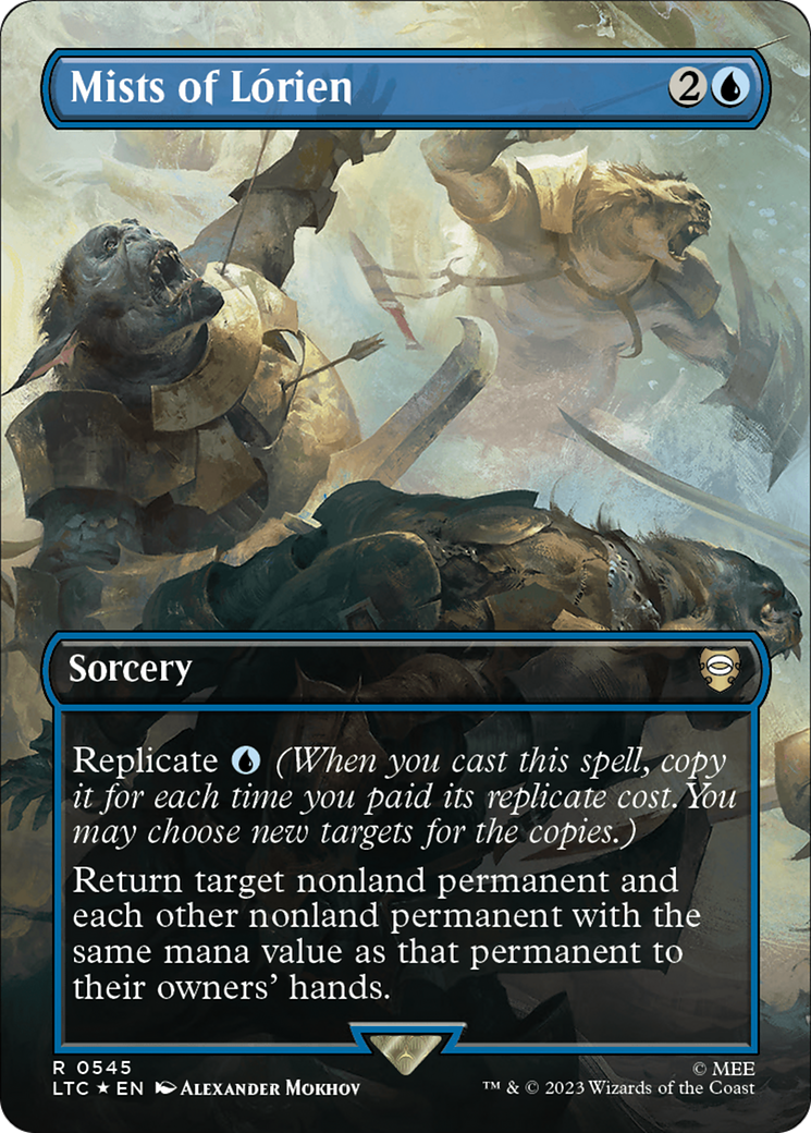 Mists of Lorien (Borderless) (Surge Foil) [The Lord of the Rings: Tales of Middle-Earth Commander] | Jomio and Rueliete's Cards and Comics