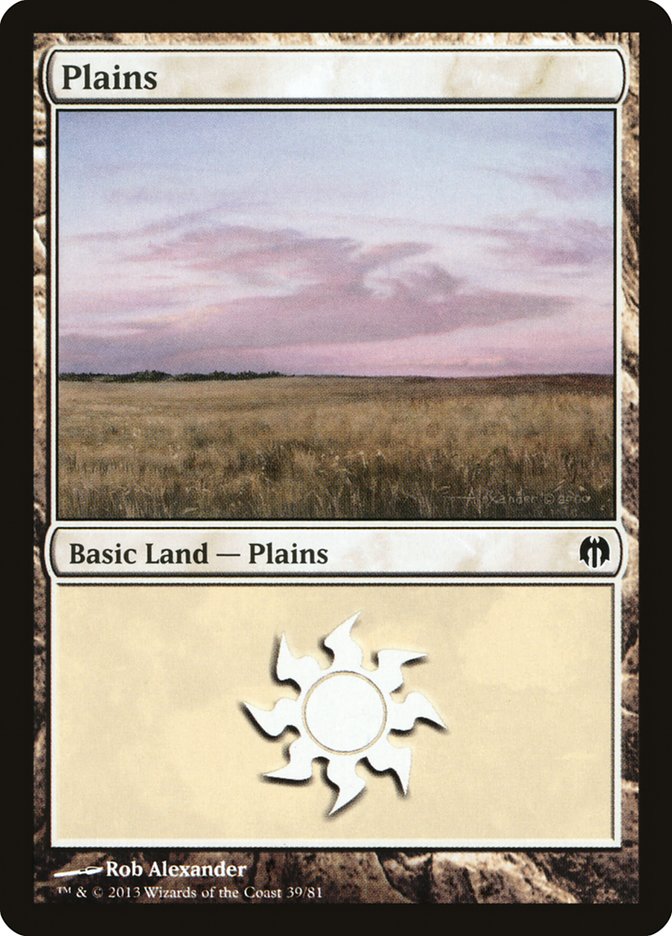 Plains (39) [Duel Decks: Heroes vs. Monsters] | Jomio and Rueliete's Cards and Comics