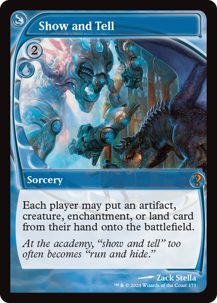 Show and Tell (Future Sight) [Mystery Booster 2] | Jomio and Rueliete's Cards and Comics