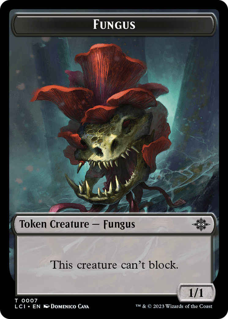 Copy // Fungus Double-Sided Token [The Lost Caverns of Ixalan Tokens] | Jomio and Rueliete's Cards and Comics