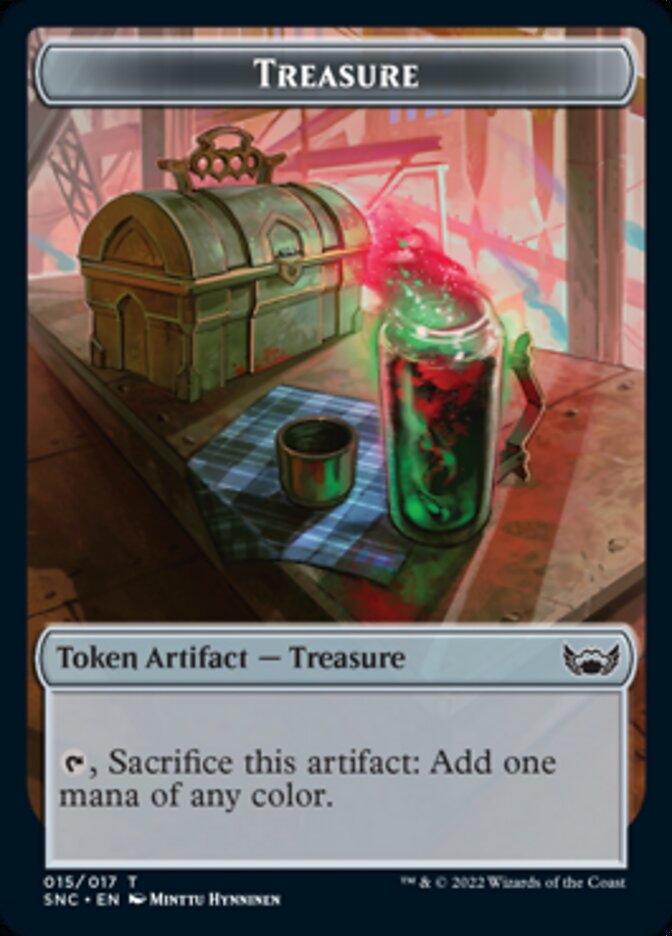 Treasure (015) // Citizen Double-Sided Token [Streets of New Capenna Tokens] | Jomio and Rueliete's Cards and Comics