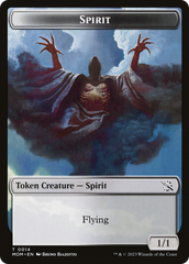 Monk // Spirit (14) Double-Sided Token [March of the Machine Tokens] | Jomio and Rueliete's Cards and Comics