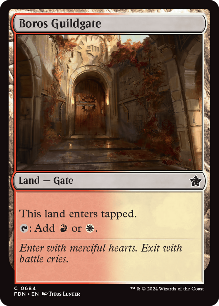 Boros Guildgate [Foundations] | Jomio and Rueliete's Cards and Comics