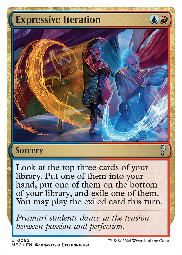 Expressive Iteration (White Border) [Mystery Booster 2] | Jomio and Rueliete's Cards and Comics