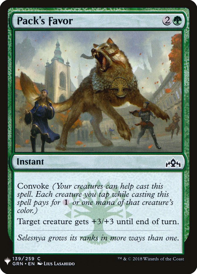 Pack's Favor [Mystery Booster] | Jomio and Rueliete's Cards and Comics