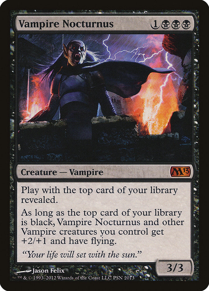 Vampire Nocturnus (Duels of the Planeswalkers Promos) [Duels of the Planeswalkers Promos 2012] | Jomio and Rueliete's Cards and Comics