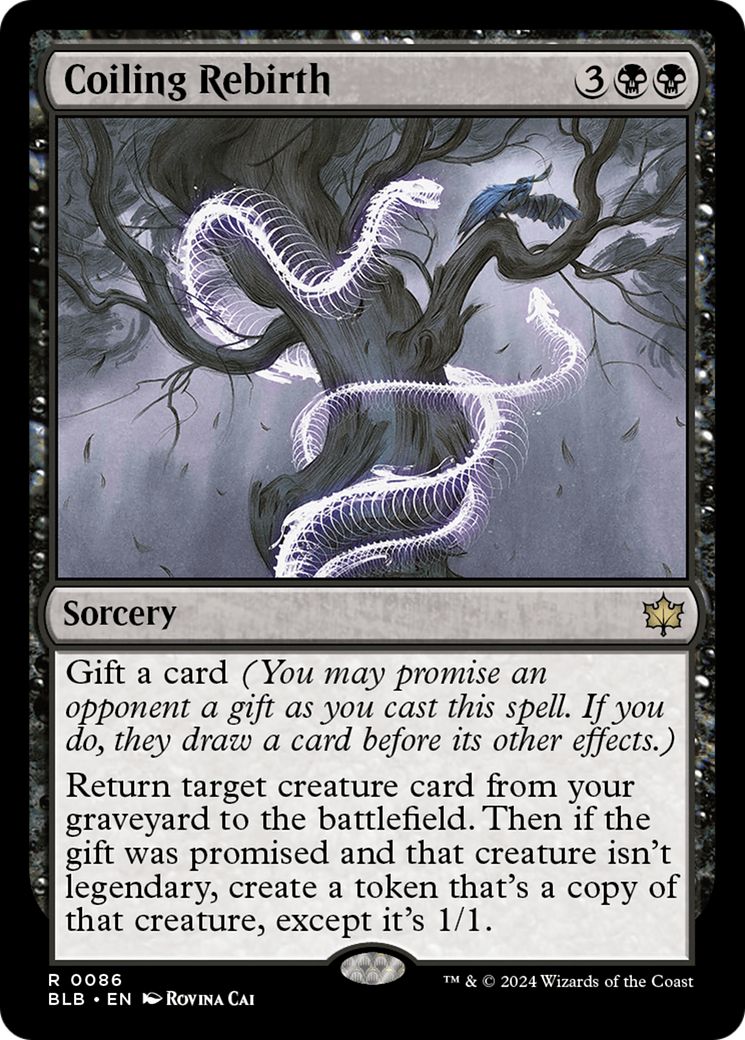 Coiling Rebirth [Bloomburrow] | Jomio and Rueliete's Cards and Comics