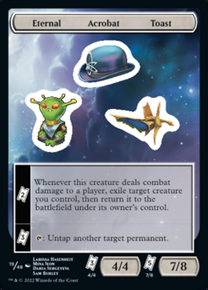 Eternal Acrobat Toast [Unfinity Stickers] | Jomio and Rueliete's Cards and Comics