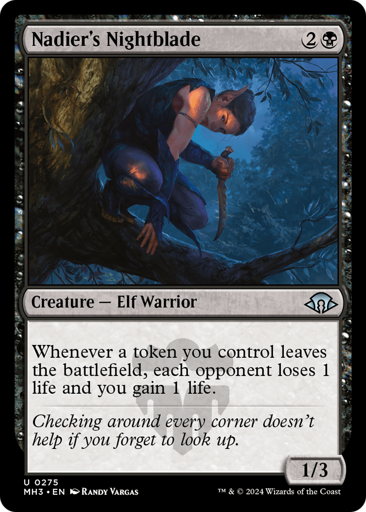 Nadier's Nightblade [Modern Horizons 3] | Jomio and Rueliete's Cards and Comics