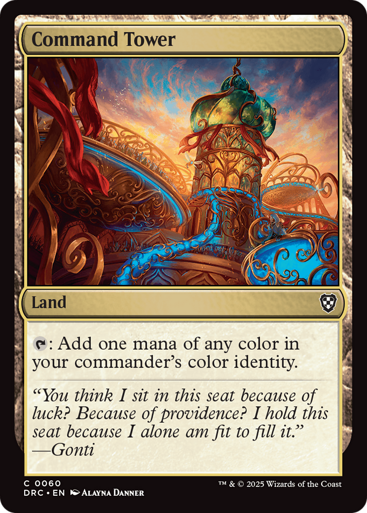 Command Tower (0060) [Aetherdrift Commander] | Jomio and Rueliete's Cards and Comics