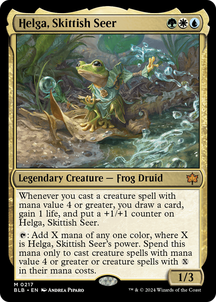 Helga, Skittish Seer [Bloomburrow] | Jomio and Rueliete's Cards and Comics