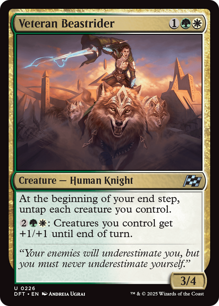 Veteran Beastrider [Aetherdrift] | Jomio and Rueliete's Cards and Comics