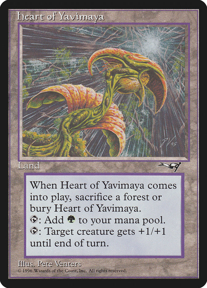 Heart of Yavimaya [Alliances] | Jomio and Rueliete's Cards and Comics