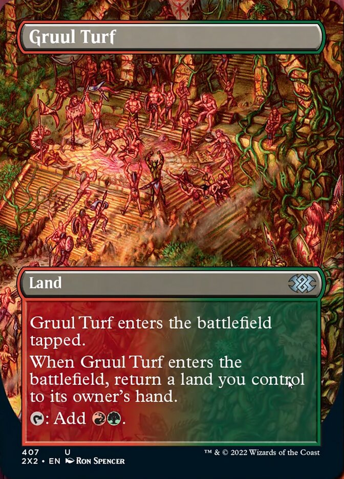 Gruul Turf (Borderless Alternate Art) [Double Masters 2022] | Jomio and Rueliete's Cards and Comics