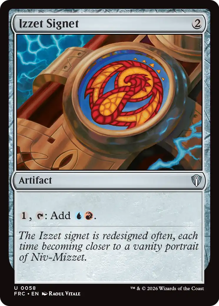 Izzet Signet [Reality Fracture Commander] | Jomio and Rueliete's Cards and Comics