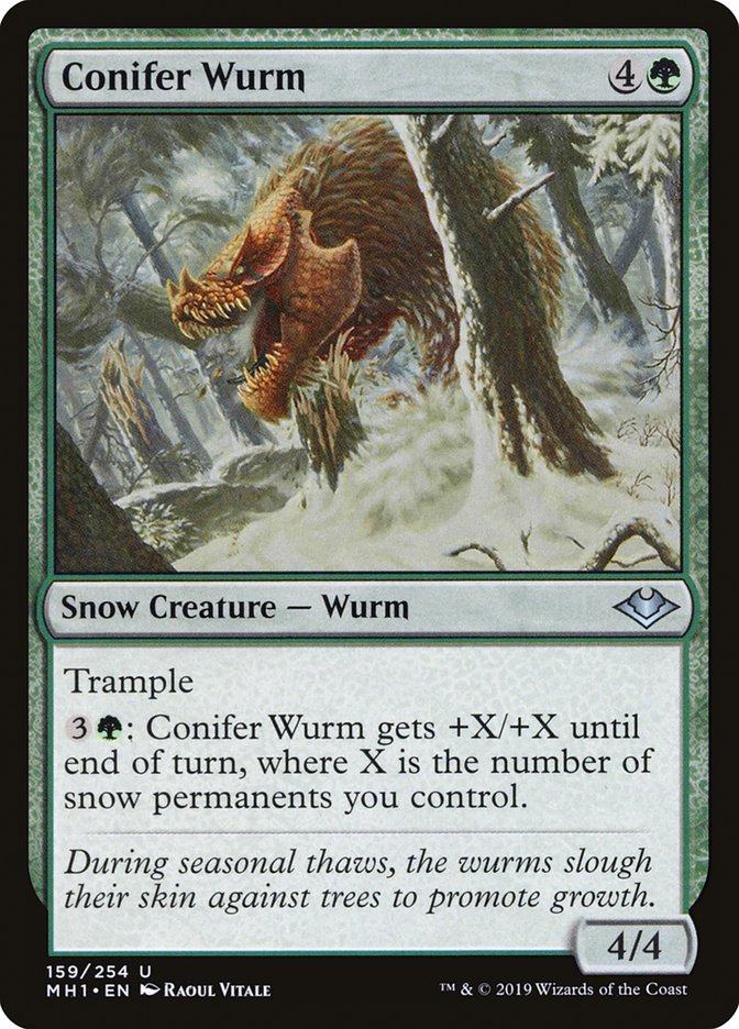 Conifer Wurm [Modern Horizons] | Jomio and Rueliete's Cards and Comics