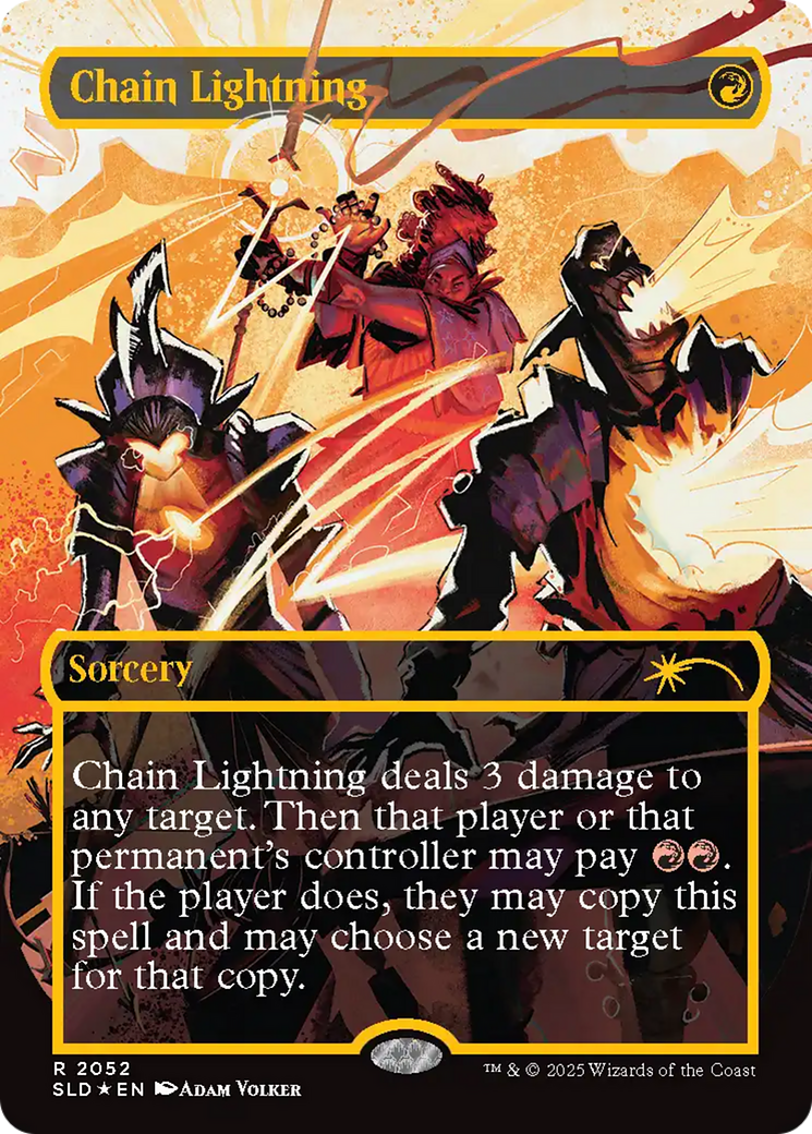 Chain Lightning (2047) (Raised Foil) [Secret Lair Drop Series] | Jomio and Rueliete's Cards and Comics