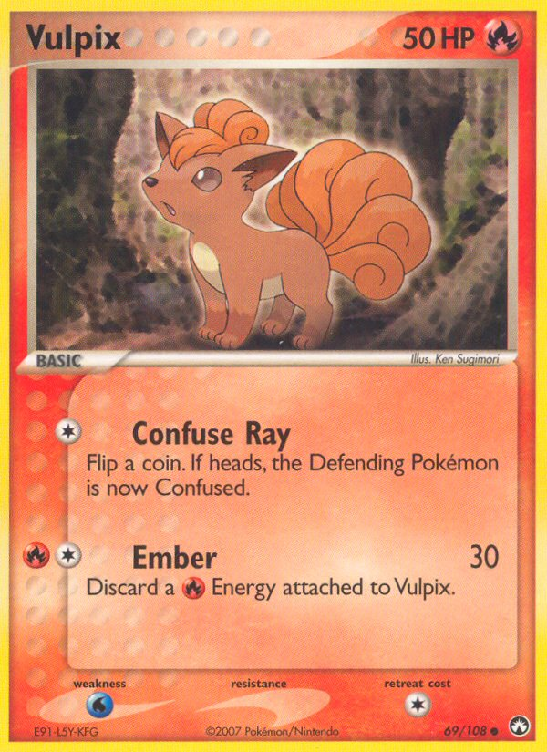 Vulpix (69/108) [EX: Power Keepers] | Jomio and Rueliete's Cards and Comics