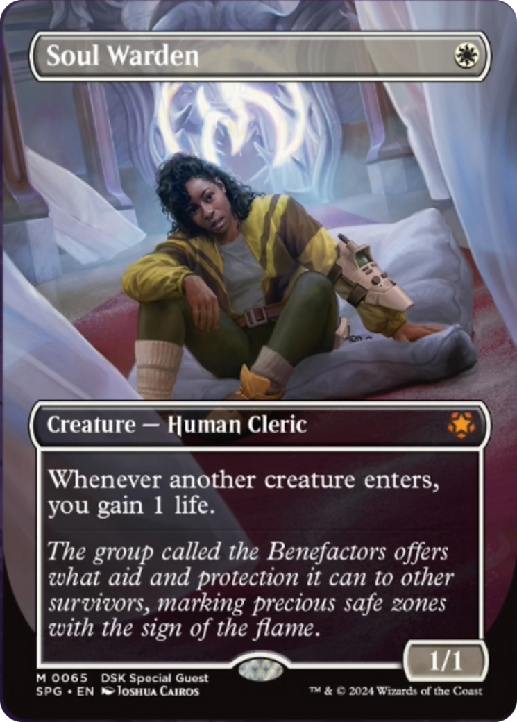 Soul Warden (Borderless) [Duskmourn: House of Horror Special Guests] | Jomio and Rueliete's Cards and Comics