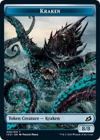 Kraken // Human Soldier (003) Double-Sided Token [Ikoria: Lair of Behemoths Tokens] | Jomio and Rueliete's Cards and Comics