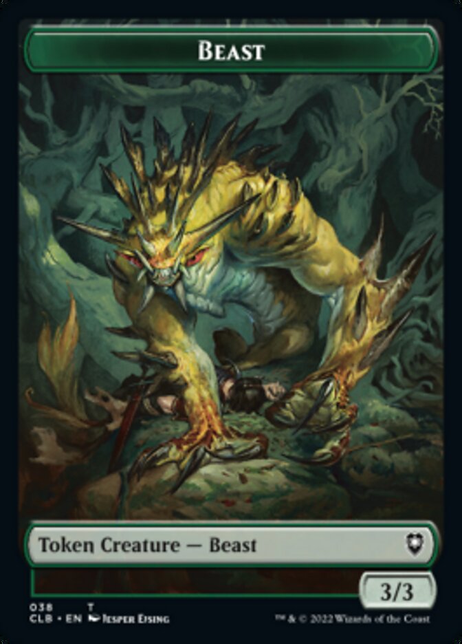 Satyr // Beast Double-Sided Token [Commander Legends: Battle for Baldur's Gate Tokens] | Jomio and Rueliete's Cards and Comics