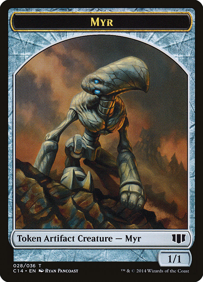 Myr // Pentavite Double-Sided Token [Commander 2014 Tokens] | Jomio and Rueliete's Cards and Comics