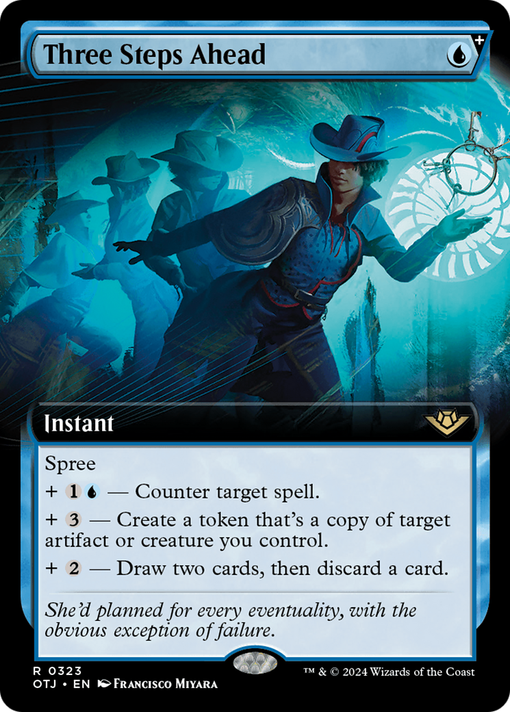 Three Steps Ahead (Extended Art) [Outlaws of Thunder Junction] | Jomio and Rueliete's Cards and Comics