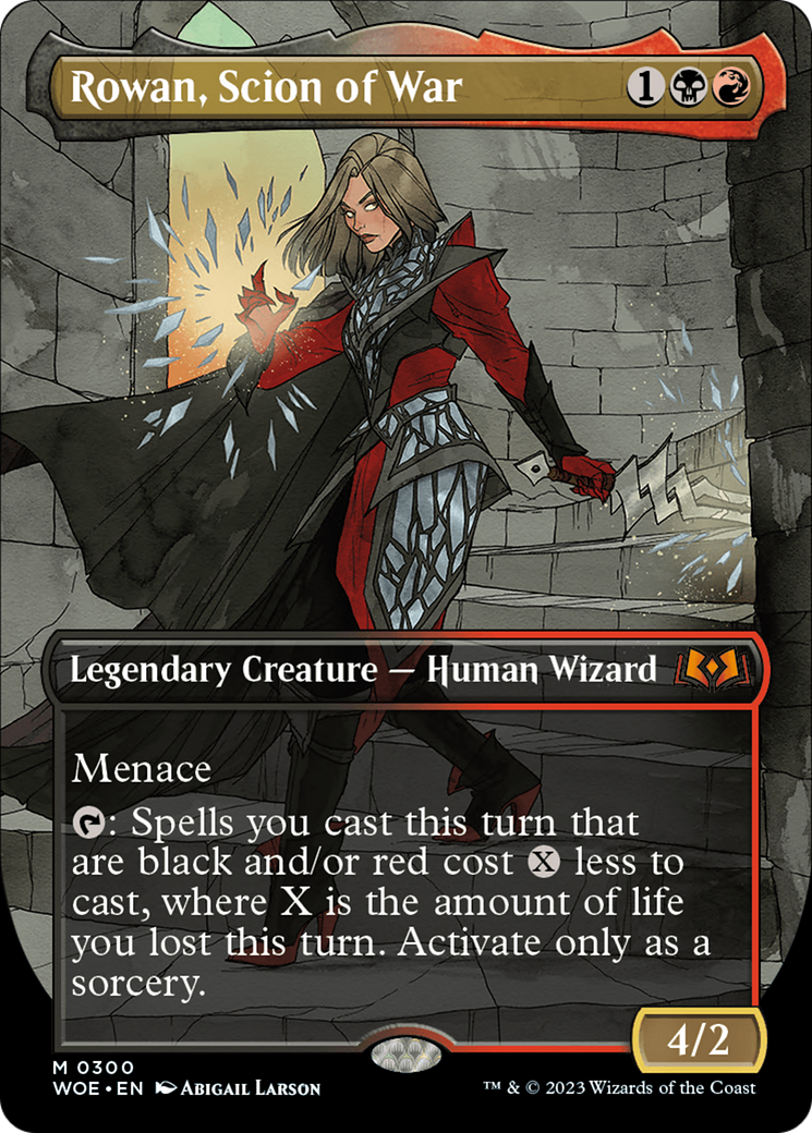 Rowan, Scion of War (Borderless Alternate Art) [Wilds of Eldraine] | Jomio and Rueliete's Cards and Comics