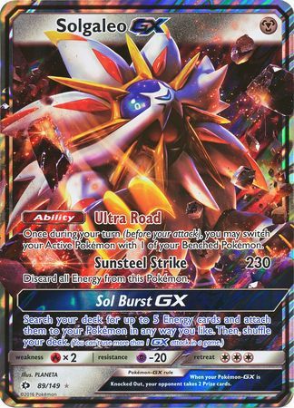 Solgaleo GX (89/149) (Jumbo Card) [Sun & Moon: Base Set] | Jomio and Rueliete's Cards and Comics