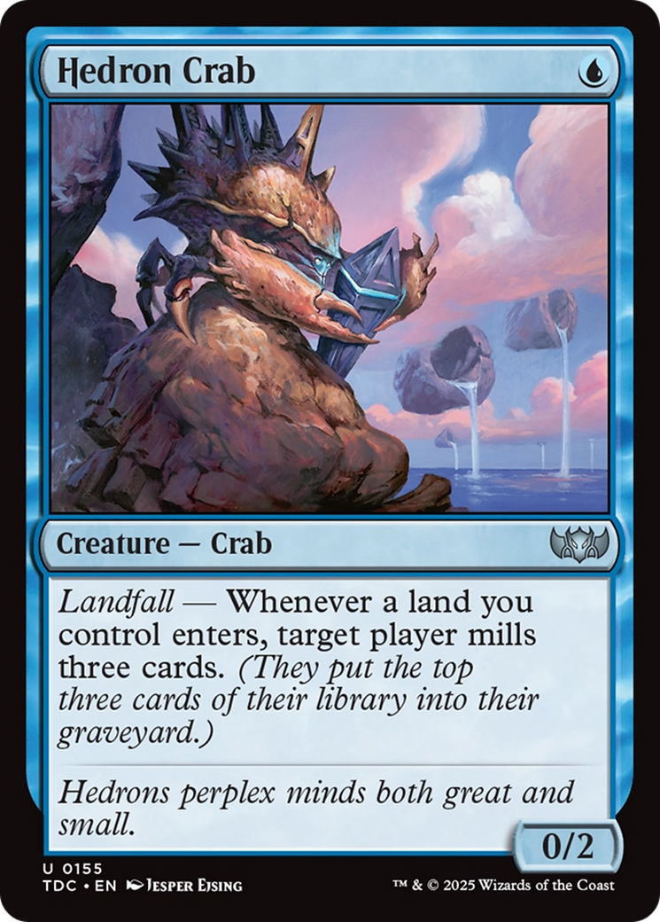 Hedron Crab [Tarkir: Dragonstorm Commander] | Jomio and Rueliete's Cards and Comics