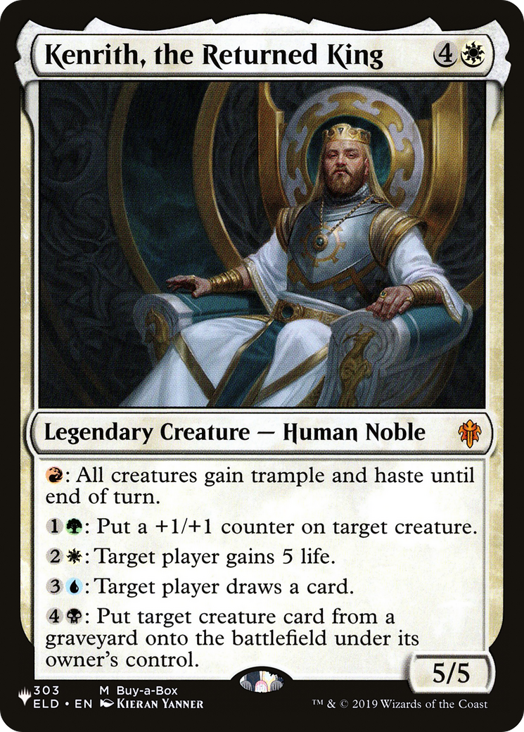 Kenrith, the Returned King [The List] | Jomio and Rueliete's Cards and Comics