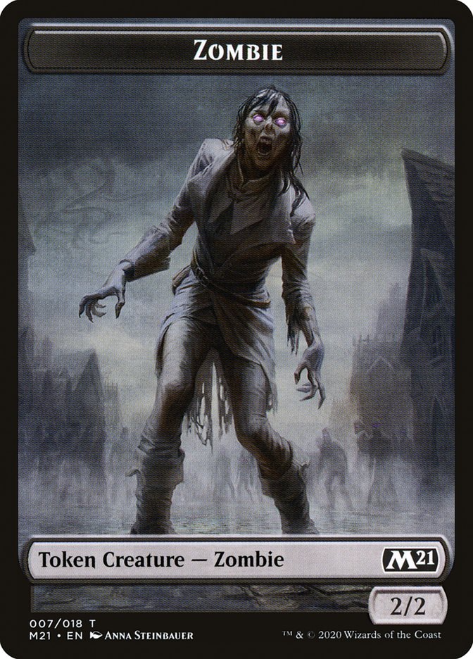 Weird // Zombie Double-Sided Token [Core Set 2021 Tokens] | Jomio and Rueliete's Cards and Comics