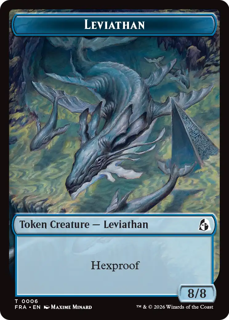 Leviathan // Beast Double-Sided Token [Reality Fracture Tokens] | Jomio and Rueliete's Cards and Comics