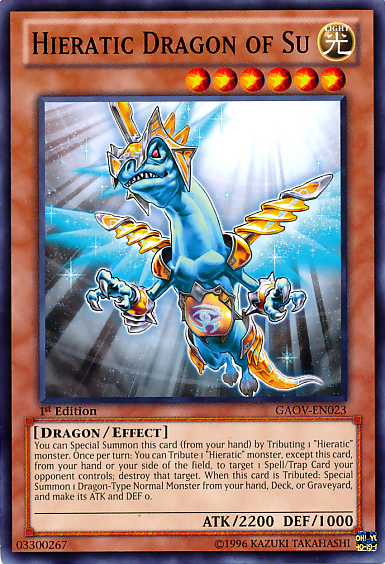 Hieratic Dragon of Su [GAOV-EN023] Common | Jomio and Rueliete's Cards and Comics