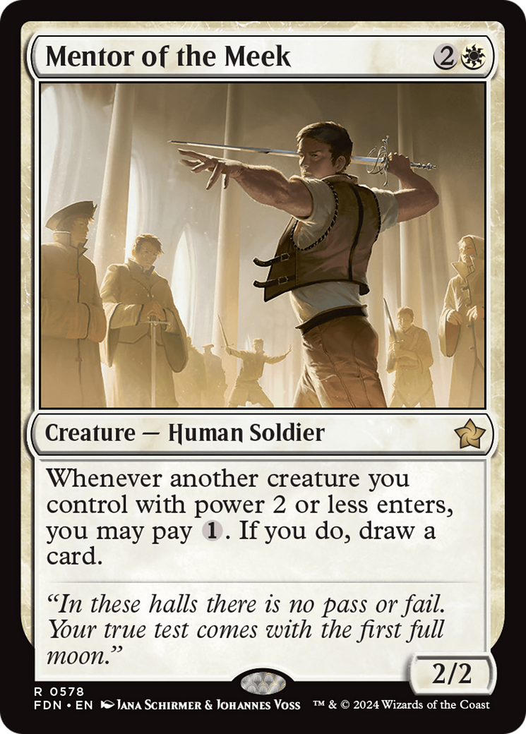 Mentor of the Meek [Foundations] | Jomio and Rueliete's Cards and Comics