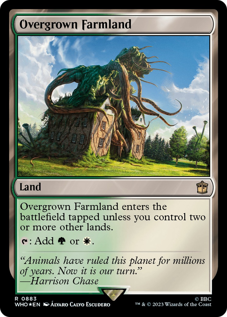 Overgrown Farmland (Surge Foil) [Doctor Who] | Jomio and Rueliete's Cards and Comics