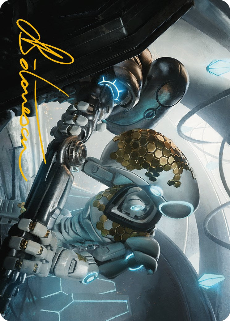 Myr Kinsmith Art Card (Gold-Stamped Signature) [Phyrexia: All Will Be One Art Series] | Jomio and Rueliete's Cards and Comics