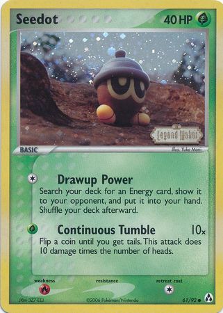 Seedot (61/92) (Stamped) [EX: Legend Maker] | Jomio and Rueliete's Cards and Comics