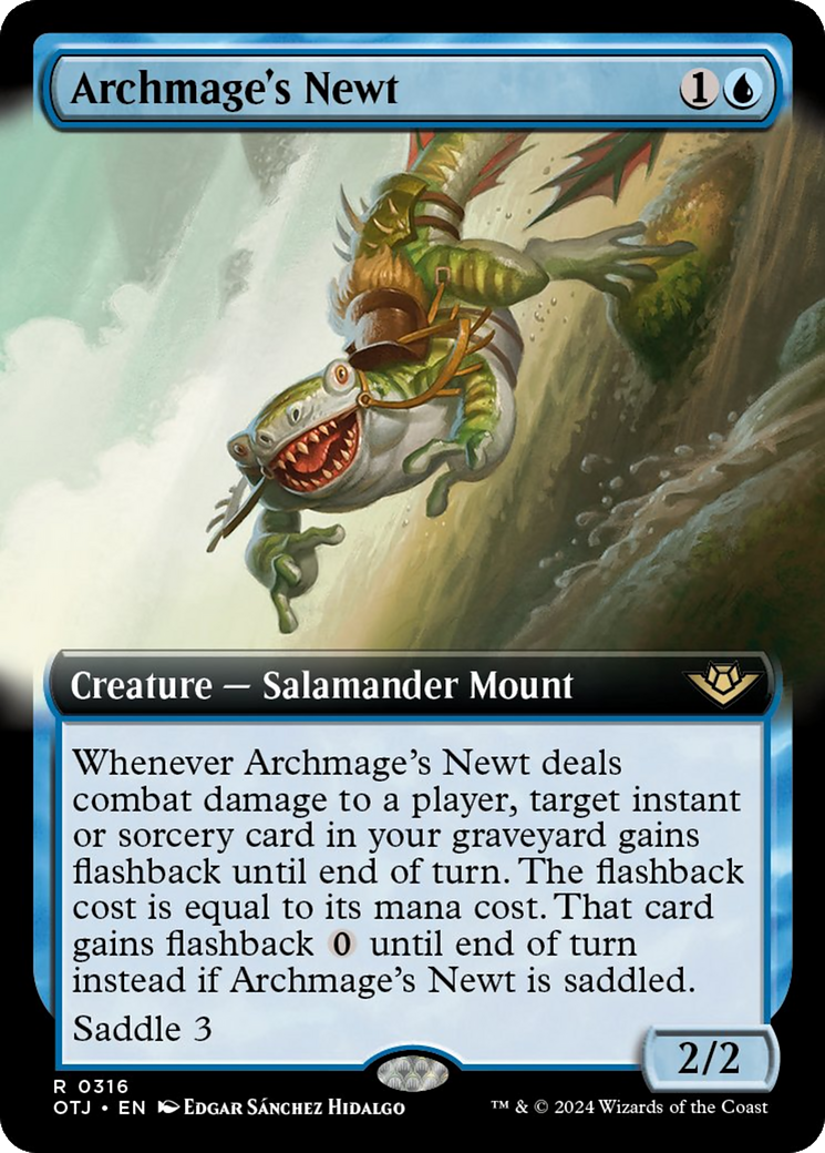Archmage's Newt (Extended Art) [Outlaws of Thunder Junction] | Jomio and Rueliete's Cards and Comics